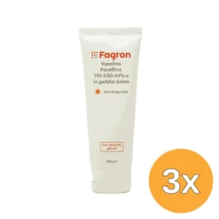 3x Fagron Vaseline Paraffine 110-230 Mpa.s Zeer Droge Huid (100 gr)