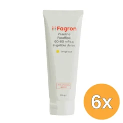 6x Fagron Vaseline Paraffine 60-80 Mpa.s Droge Huid (100 gr)