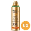 6x Garnier Ambre Solaire Ideal Bronze Mist SPF 30 (150 ml)
