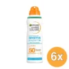 6x Garnier Ambre Solaire Sensitive Expert+ Beschermende Mist Spray SPF50+ (150 ml)