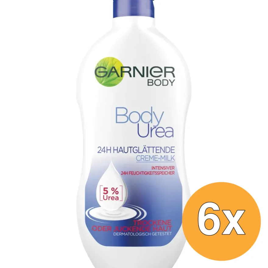 6x Garnier Body Urea Gladmakende Bodylotion (400 ml)