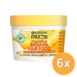 6x Garnier Fructis Hair Food Masker 3-in-1 Banana (400 ml)
