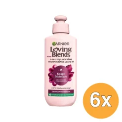 6x Garnier Loving Blends Leave-In Creme Grape Moisture (6 x 200 ml)
