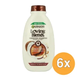 6x Garnier Loving Blends Shampoo Kokosmelk & Macadamia (300 ml)