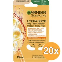 20x Garnier Skin Active Hydra Bomb Masker Tissues Orange (1 paar)
