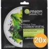 20x Garnier Skin Active Masker Tissues Pure Charcoal (28 gr)