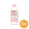 6x Garnier Skin Active Micellair Reinigingswater Met Rozenwater (400 ml)