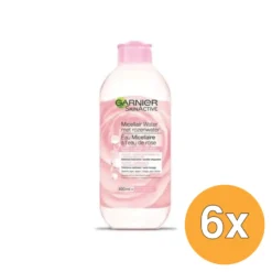 6x Garnier Skin Active Micellair Reinigingswater Met Rozenwater (400 ml)