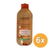 6x Garnier Skin Active Micellair Reinigingswater Met Peeling Alles in 1 (400 ml)