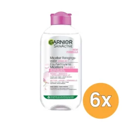 6x Garnier Skin Active Micellair Reinigingswater Voor Gevoelige Huid (200 ml)