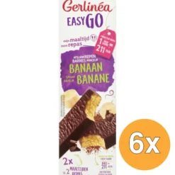6x Gerlinéa Easy Go Afslank Maaltijdrepen Banaan (2 x 58 gr)