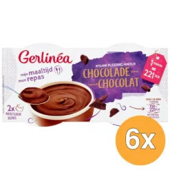 6x Gerlinéa Pudding Chocolade (2 x 210 gr)