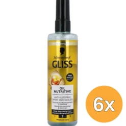 6x Gliss Kur Anti-Klit Spray Oil Nutritive (200 ml)
