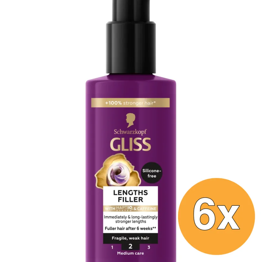 6x Gliss Kur Length Filler Full Hair (100 ml)