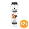 12x Gliss Kur Shampoo Total Repair (250 ml)