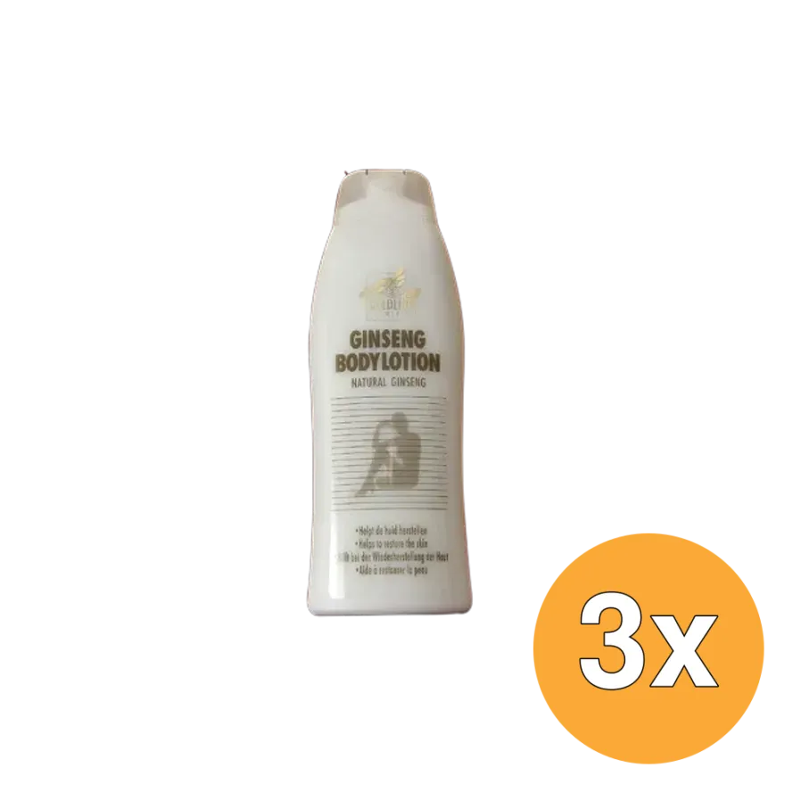 3x Goldline Gingseng Bodylotion (500 ml)