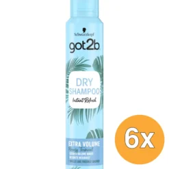 6x got2b Droogshampoo fresh & fabulous volume (200 ml)