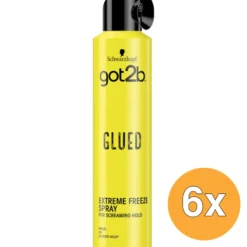 6x Got2B Glued Extreme Freeze Haarspray (300 ml)