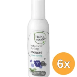 6x Hairwonder Botanical Styling Mousse Extra Strong (200 ml)