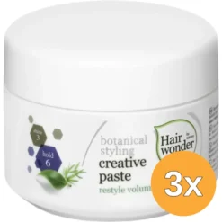 3x Hairwonder Botanical Styling Creative Paste (100 ml)