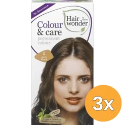 3x Hairwonder Colour & Care 6 Dark Blond (100 ml)