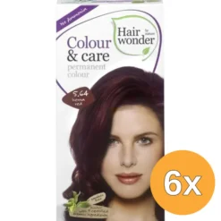 6x Hairwonder Colour & Care henna red 5.64 (100 ml)