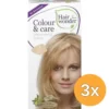 3x Hairwonder Colour & Care 8 light blond (100 ml)