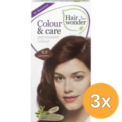 3x Hairwonder Colour & Care Mahogany 5.5 (100 ml)