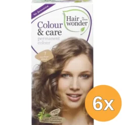 6x Hairwonder Colour & Care 7 Medium Blond (100 ml)