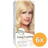 6x Hairwonder Long Lasting Colour 8 Light Blond (100 ml)