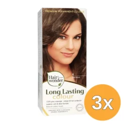3x Hairwonder Long Lasting Colour 6 Dark Blond (100 ml)