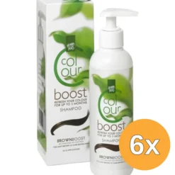 6x Hennaplus Colour boost brown (200 ml)