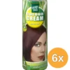 6x Hennaplus Colour Cream 5.6 Warm Red (60 ml)