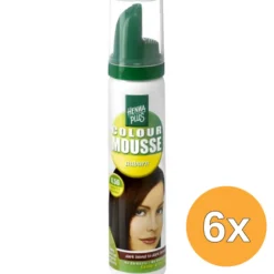 6x Hennaplus Colour mousse 4.56 auburn (75 ml)