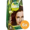 6x Hennaplus Colour Powder 56 Auburn (100 gr)