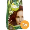 3x Hennaplus Colour powder 55 super red (100 gr)