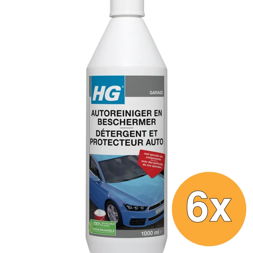 6x HG Autoreiniger en Beschermer (1000 ml)