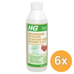 6x HG Eco Koffiemachine Ontkalker Citroenzuur (500 ml)
