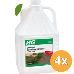 4x HG Groene Aanslagreiniger Kant en Klaar (5000 ml)