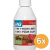 6x HG 4 in 1 voor Leer (250 ml)