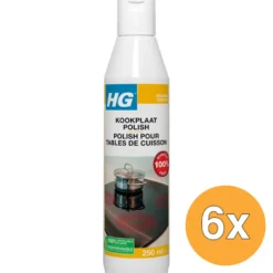 6x HG Kookplaatreiniger (250 ml)