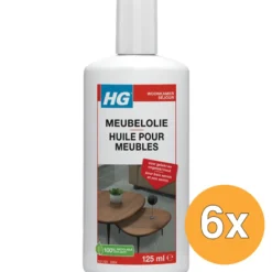 6x HG Meubelolie Eiken (125 ml)
