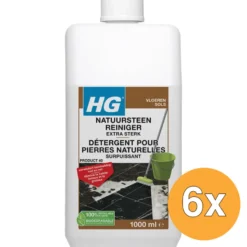 6x HG Natuursteenreiniger Extra Sterk (1000 ml)
