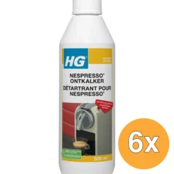 6x HG Nespresso Ontkalker (500 ml)
