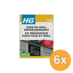 6x HG Oven en Grill Vernieuwingskit (500 ml)