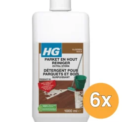 6x HG Parketreiniger Extra Sterk (1000 ml)