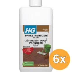 6x HG Parketreiniger Glans (1000 ml)