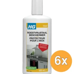 6x HG Roestvrijstaal Beschermer (125 ml)