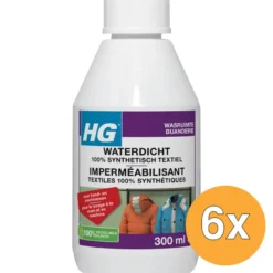 6x HG Waterdicht 100% Synthetisch Textiel (300 ml)