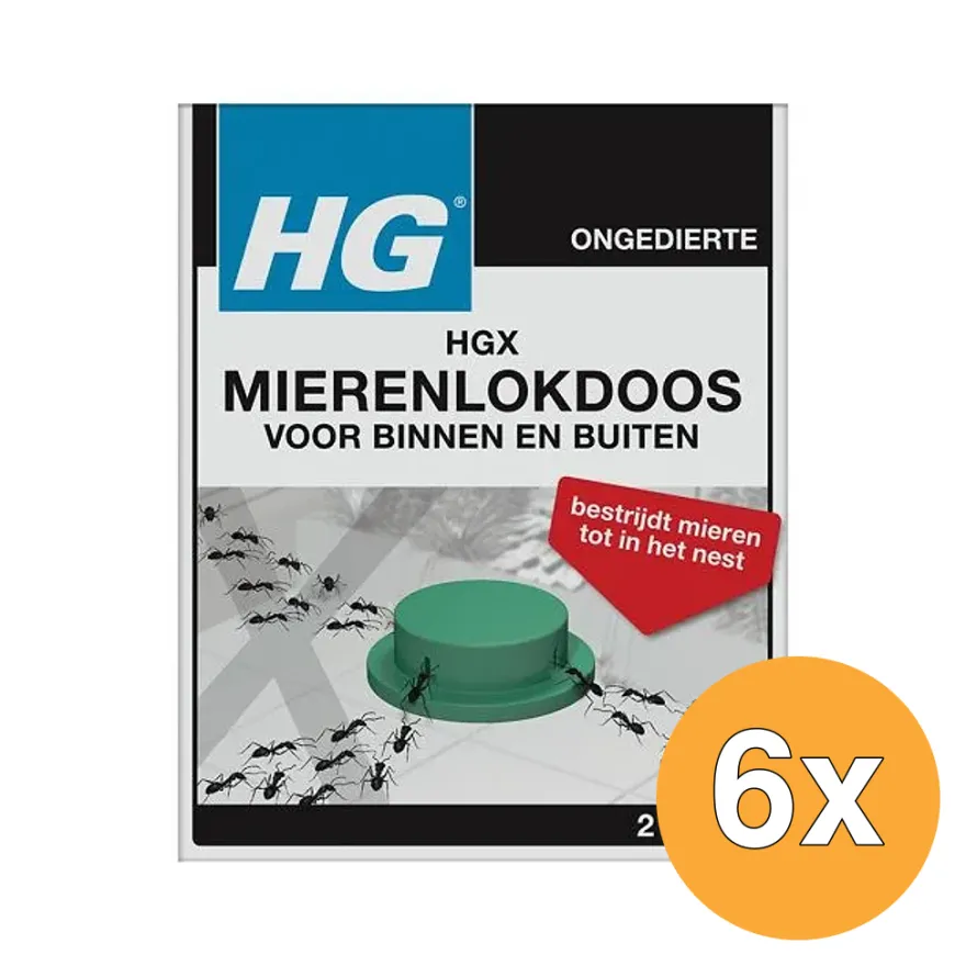 6x HG X Mierenlokdoos Binnen en Buiten (2 Stuks)